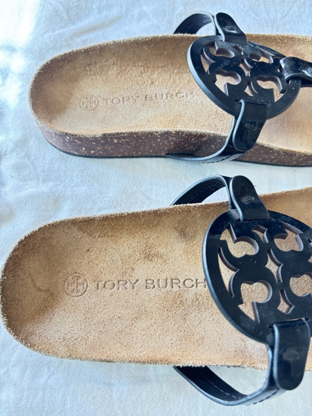 Tory Burch Black/Natural
Miller Cloud Sandals Size 7.5 - Picture 9 of 12